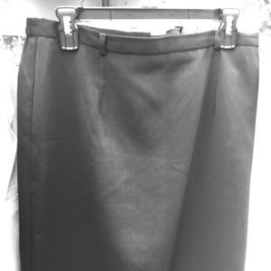 Black straight skirt